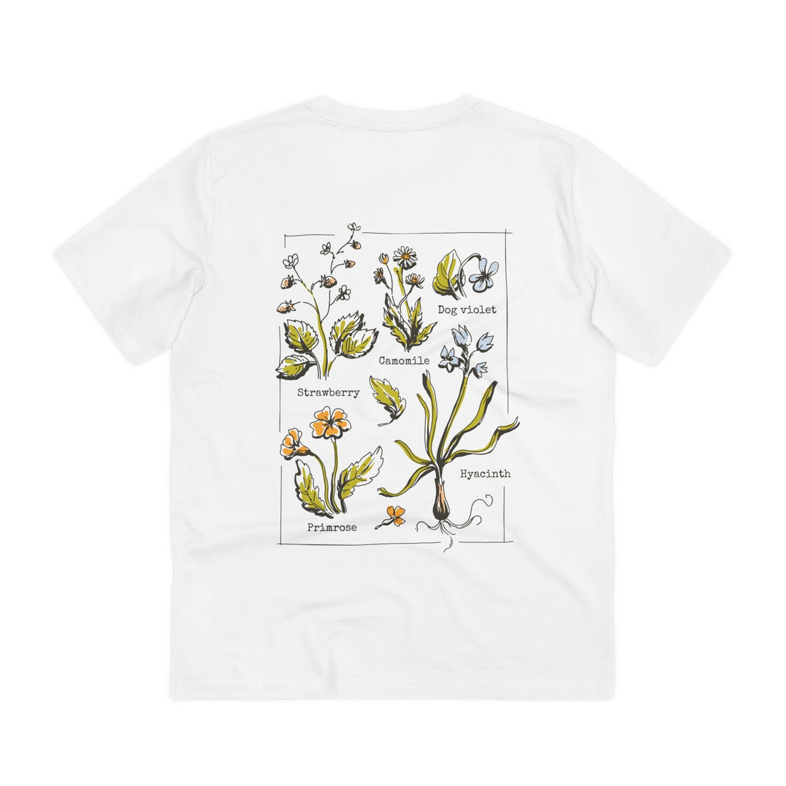 Printify T-Shirt White / 2XS Flowers - Cottagecore Lifestyle - Back Design