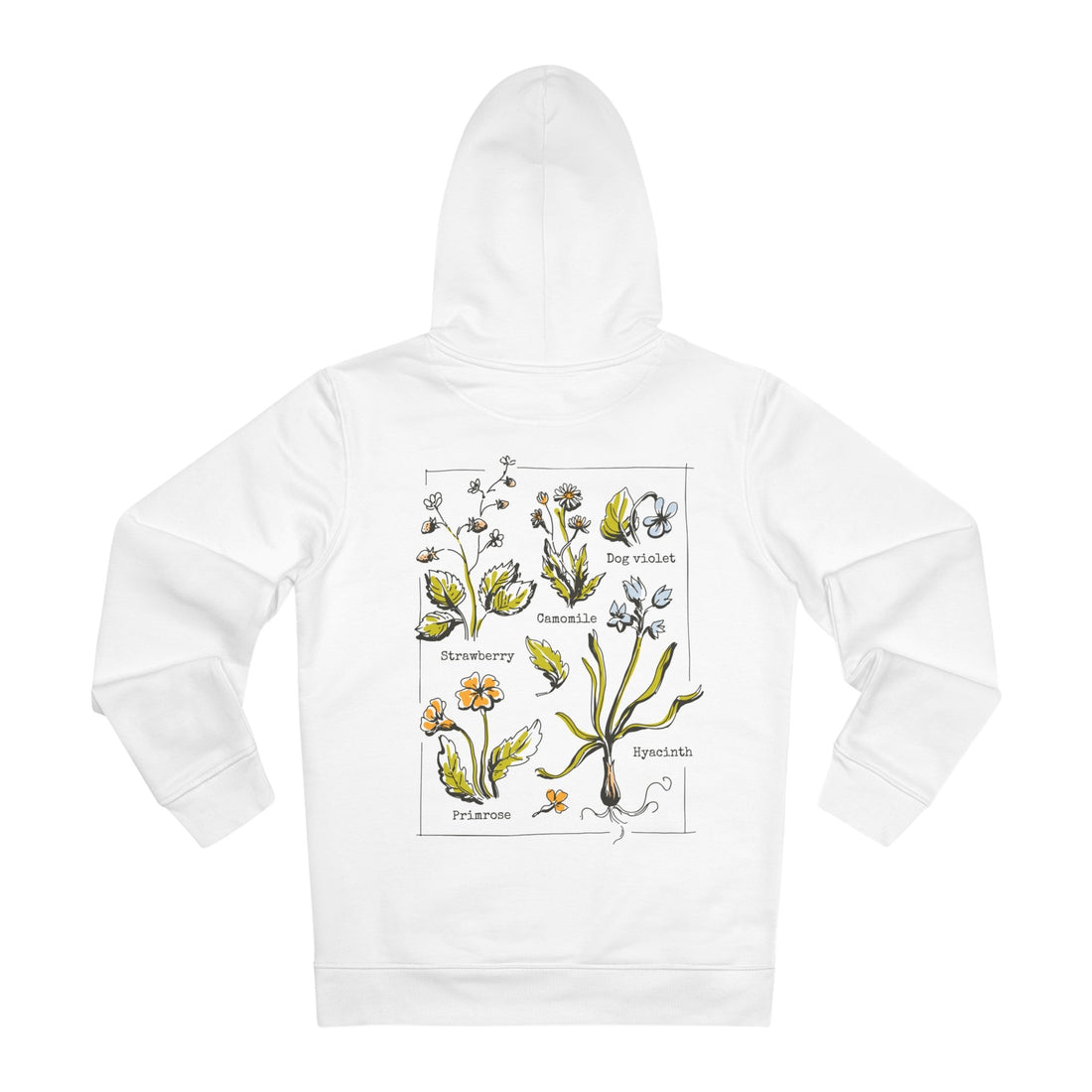 Printify Hoodie White / S Flowers - Cottagecore Lifestyle - Hoodie - Back Design