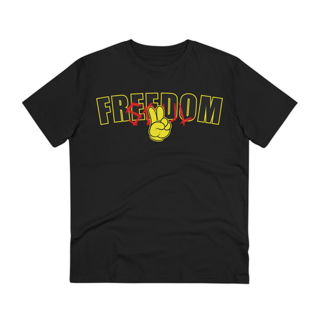 Printify T-Shirt Black / 2XS Freedom Soul - Streetwear - Level X - Front Design