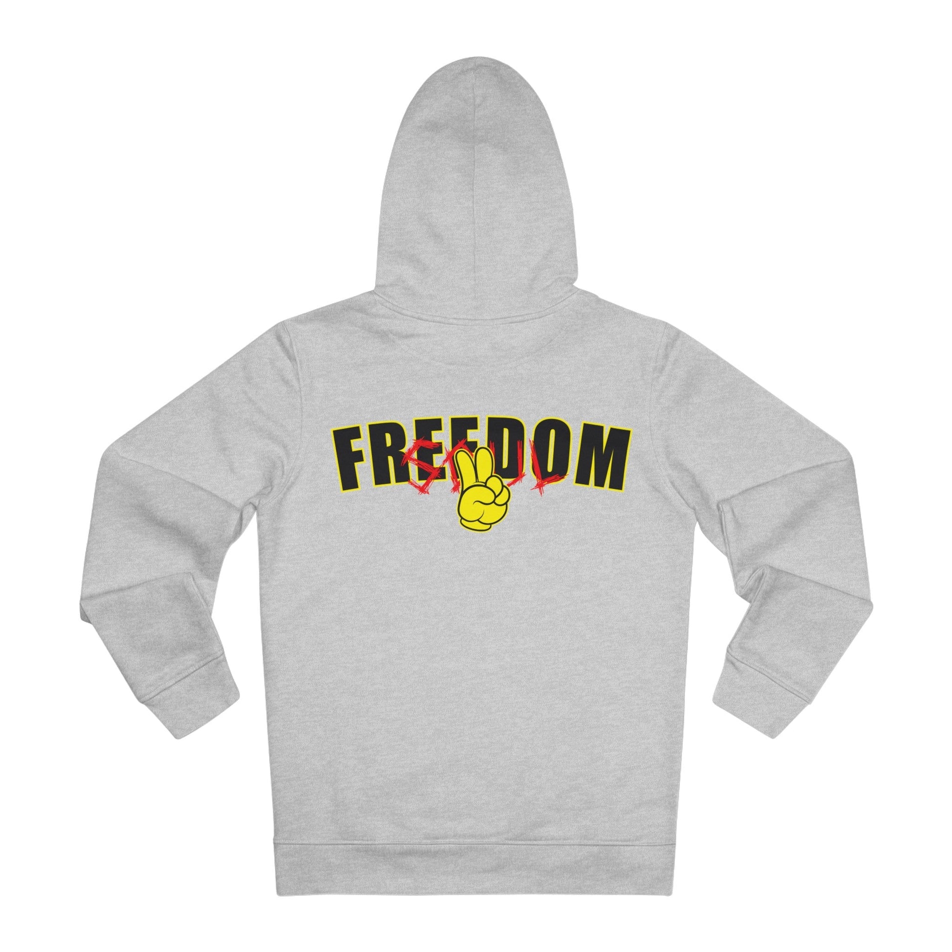 Printify Hoodie Heather Grey / S Freedom Soul - Streetwear - Level X - Hoodie - Back Design