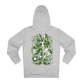Printify Hoodie Heather Grey / S Frydek Varigated - Cartoon Plants - Hoodie - Back Design