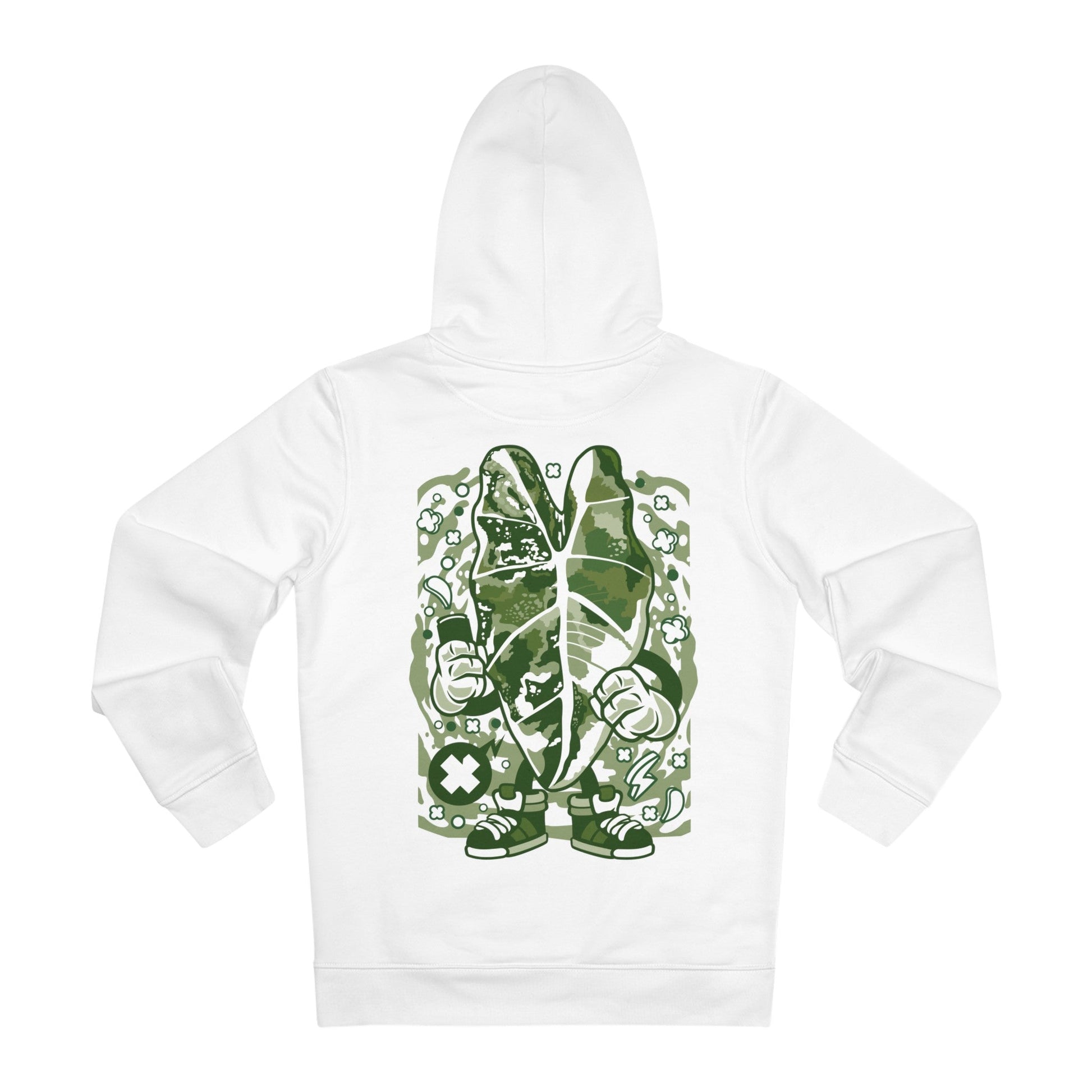Printify Hoodie White / S Frydek Varigated - Cartoon Plants - Hoodie - Back Design