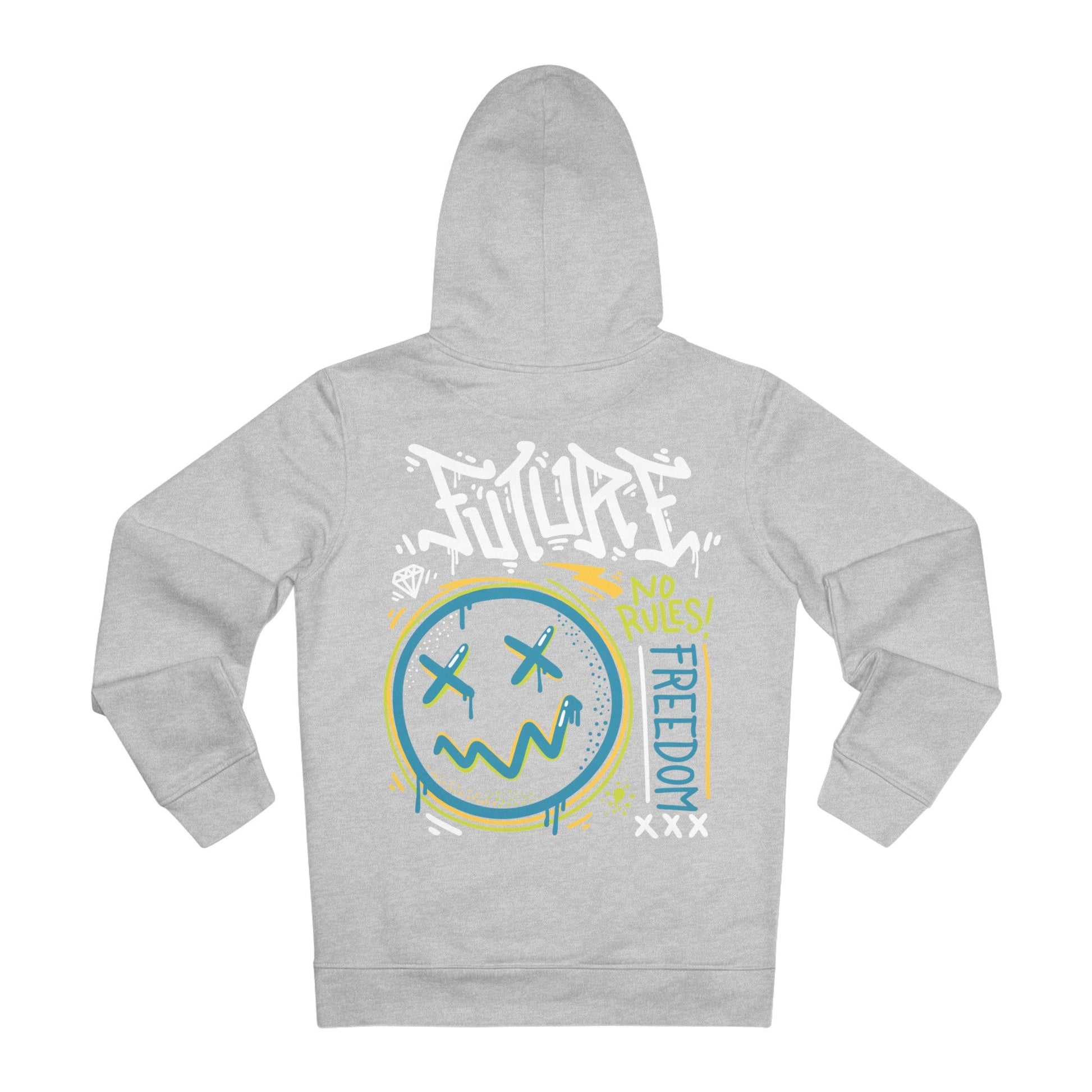 Printify Hoodie Heather Grey / S Future Freedom - Streetwear - I´m Fine - Hoodie - Back Design