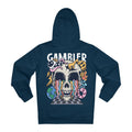 Printify Hoodie French Navy / S Gambler Skull - Streetwear - I´m Fine - Hoodie - Back Design