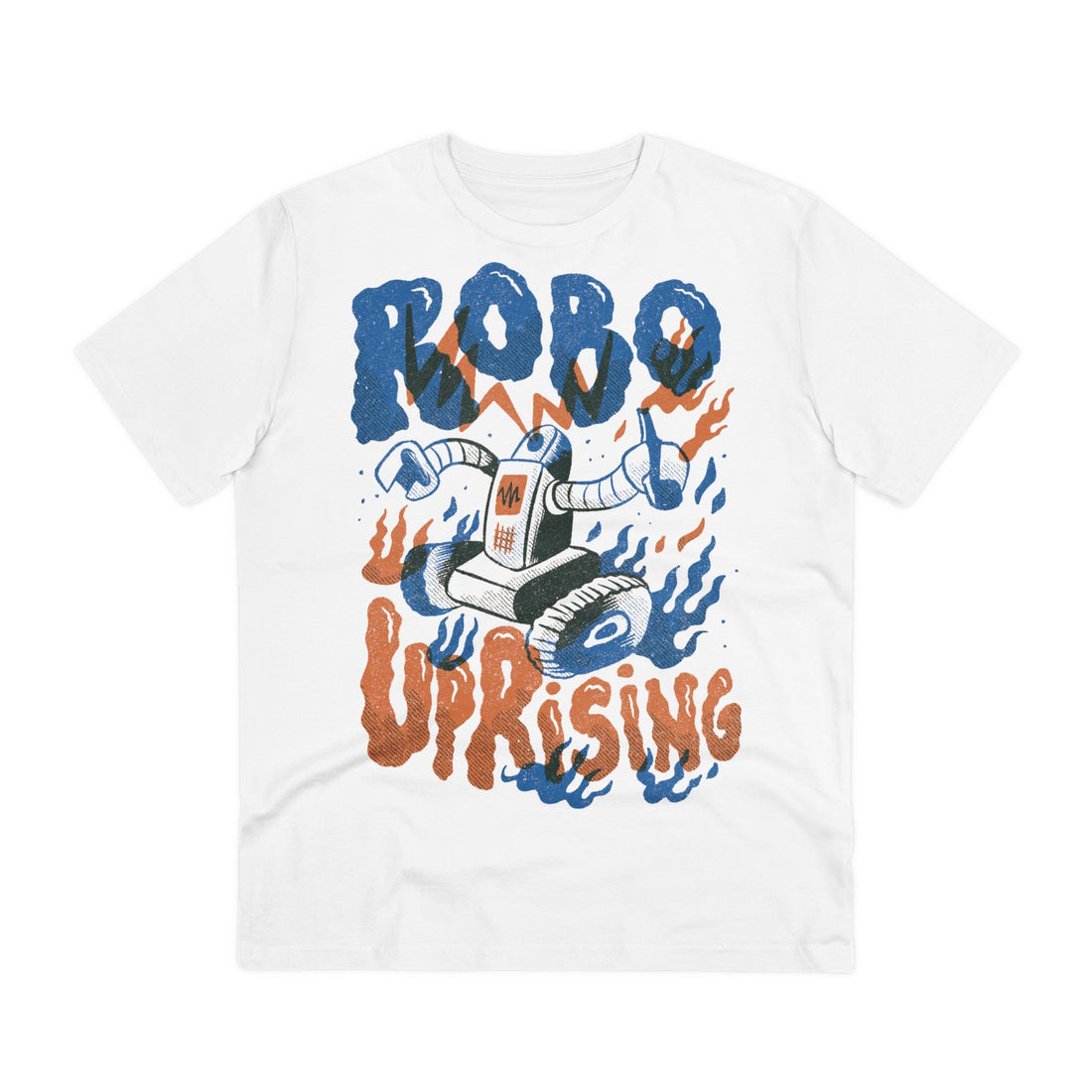 Printify T-Shirt White / 2XS Giant Robot Villain - Robot Invasion - Front Design