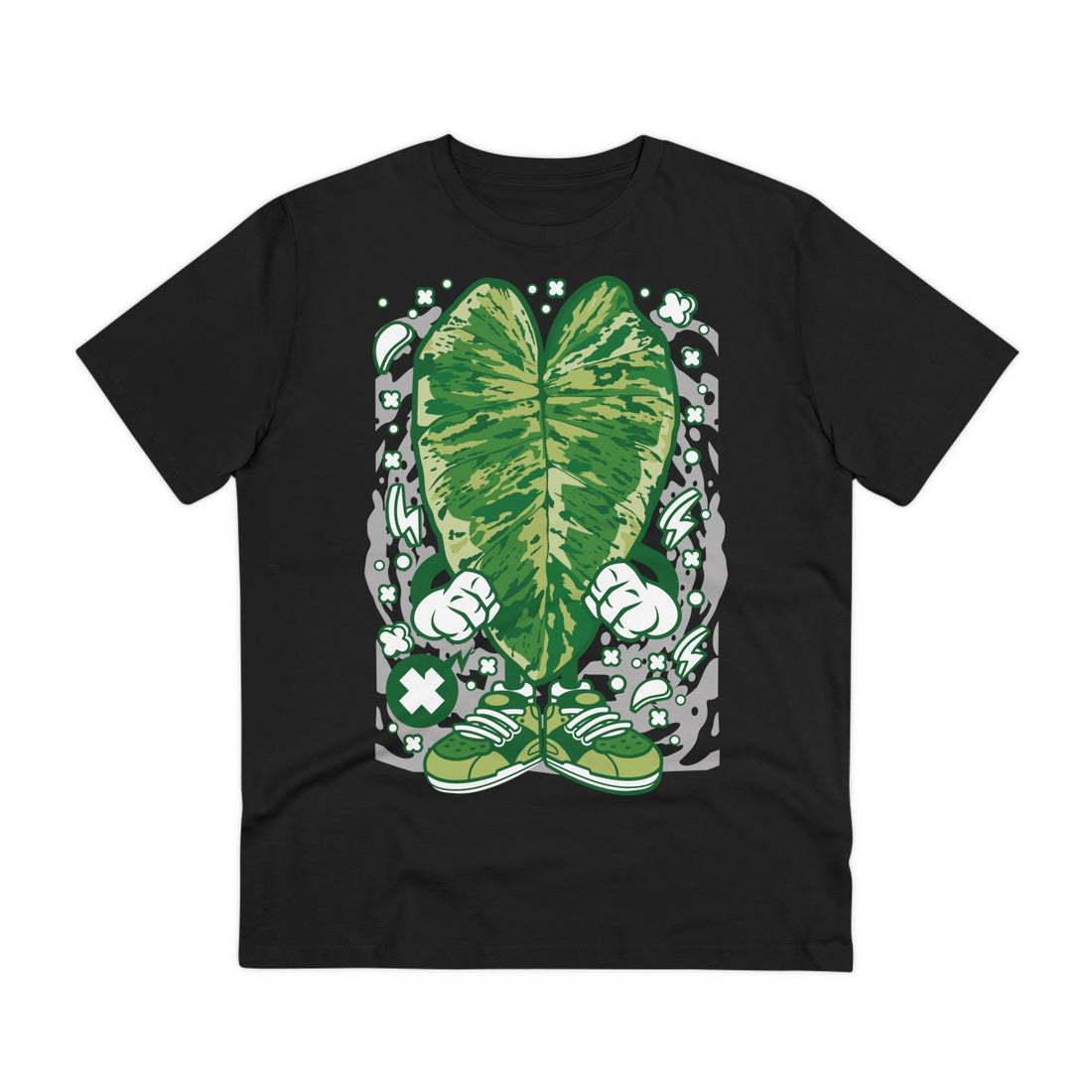 Printify T-Shirt Black / 2XS Giganteum Marble - Cartoon Plants - Front Design