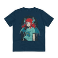 Printify T-Shirt French Navy / 2XS Girl Demon - Anime World - Back Design