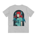 Printify T-Shirt Heather Grey / 2XS Girl Demon - Anime World - Back Design