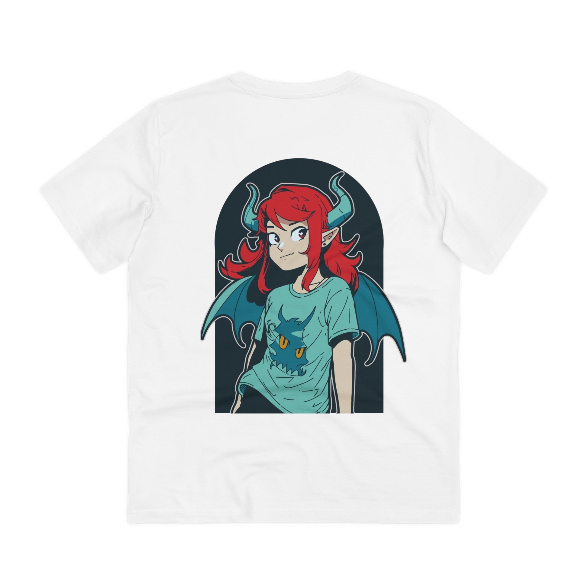 Printify T-Shirt White / 2XS Girl Demon - Anime World - Back Design