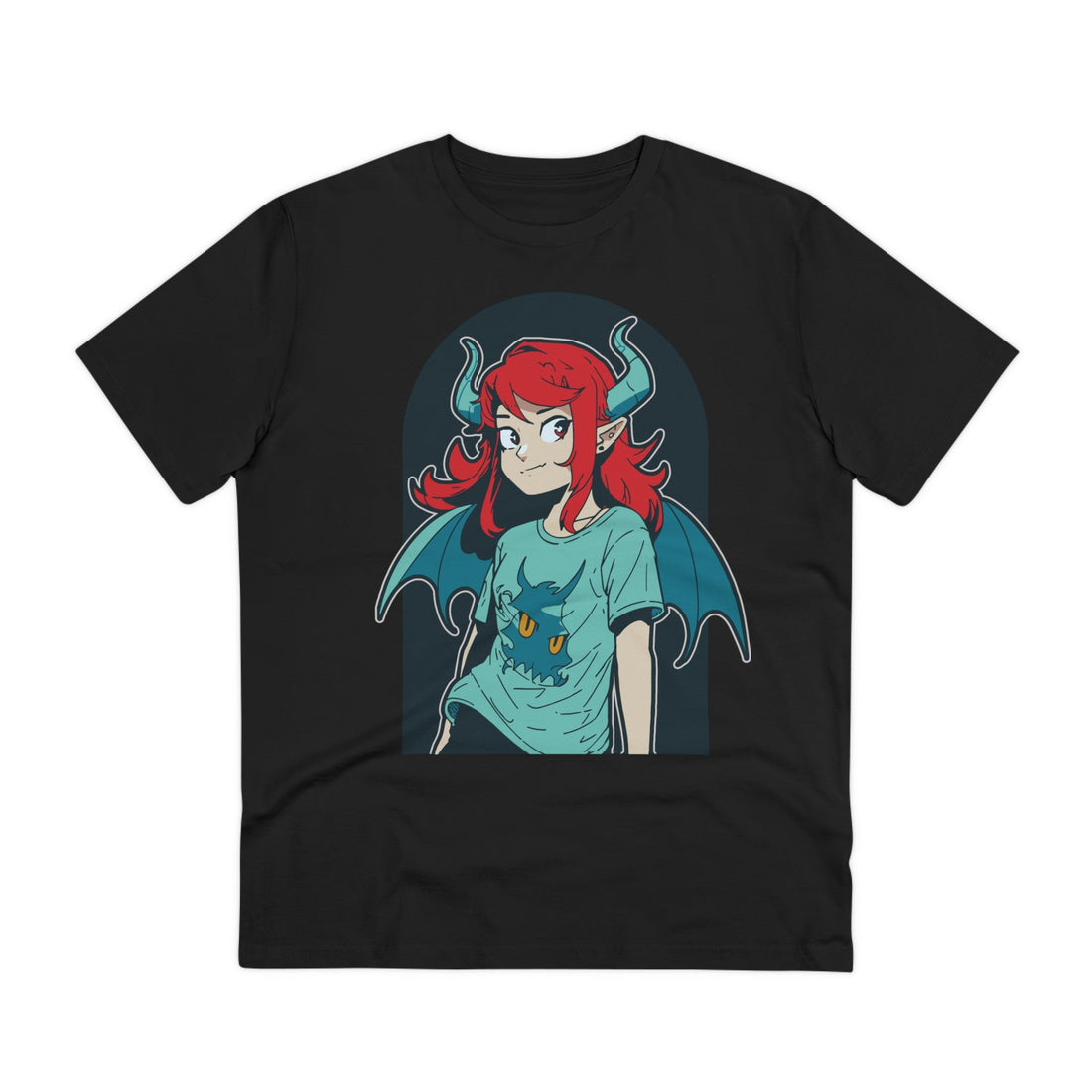 Printify T-Shirt Black / 2XS Girl Demon - Anime World - Front Design