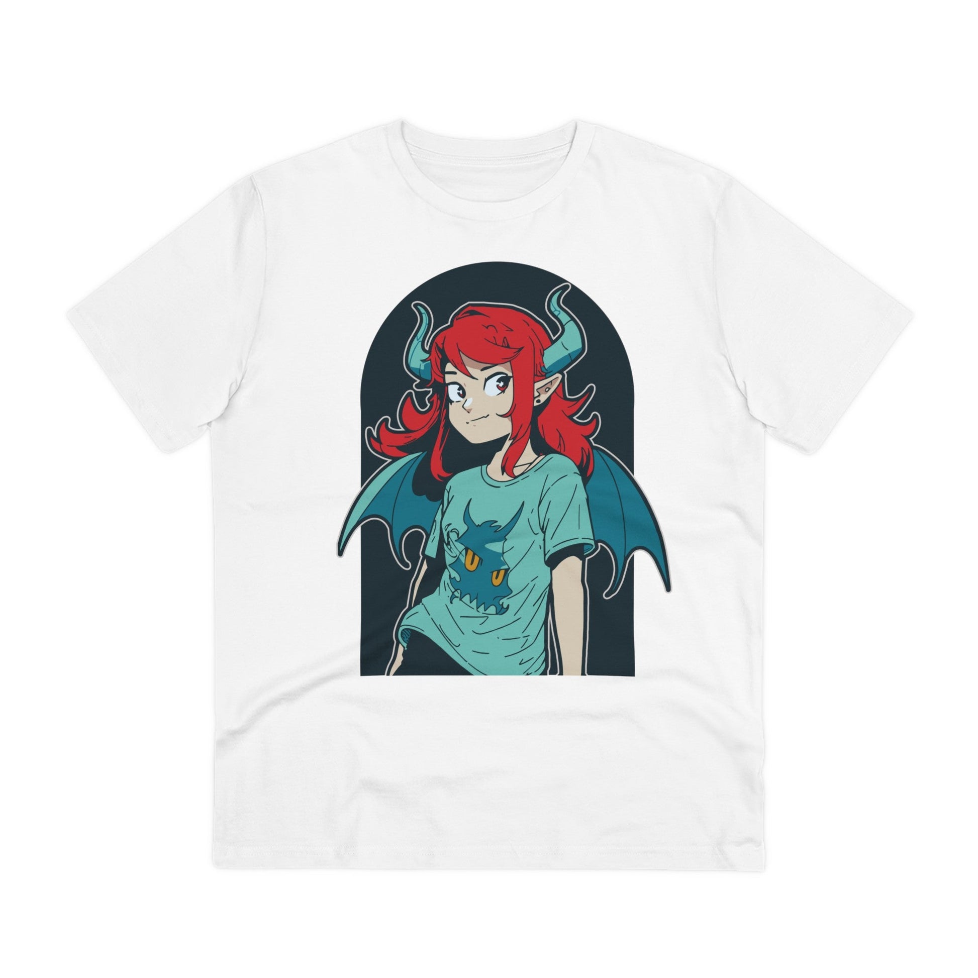 Printify T-Shirt White / 2XS Girl Demon - Anime World - Front Design