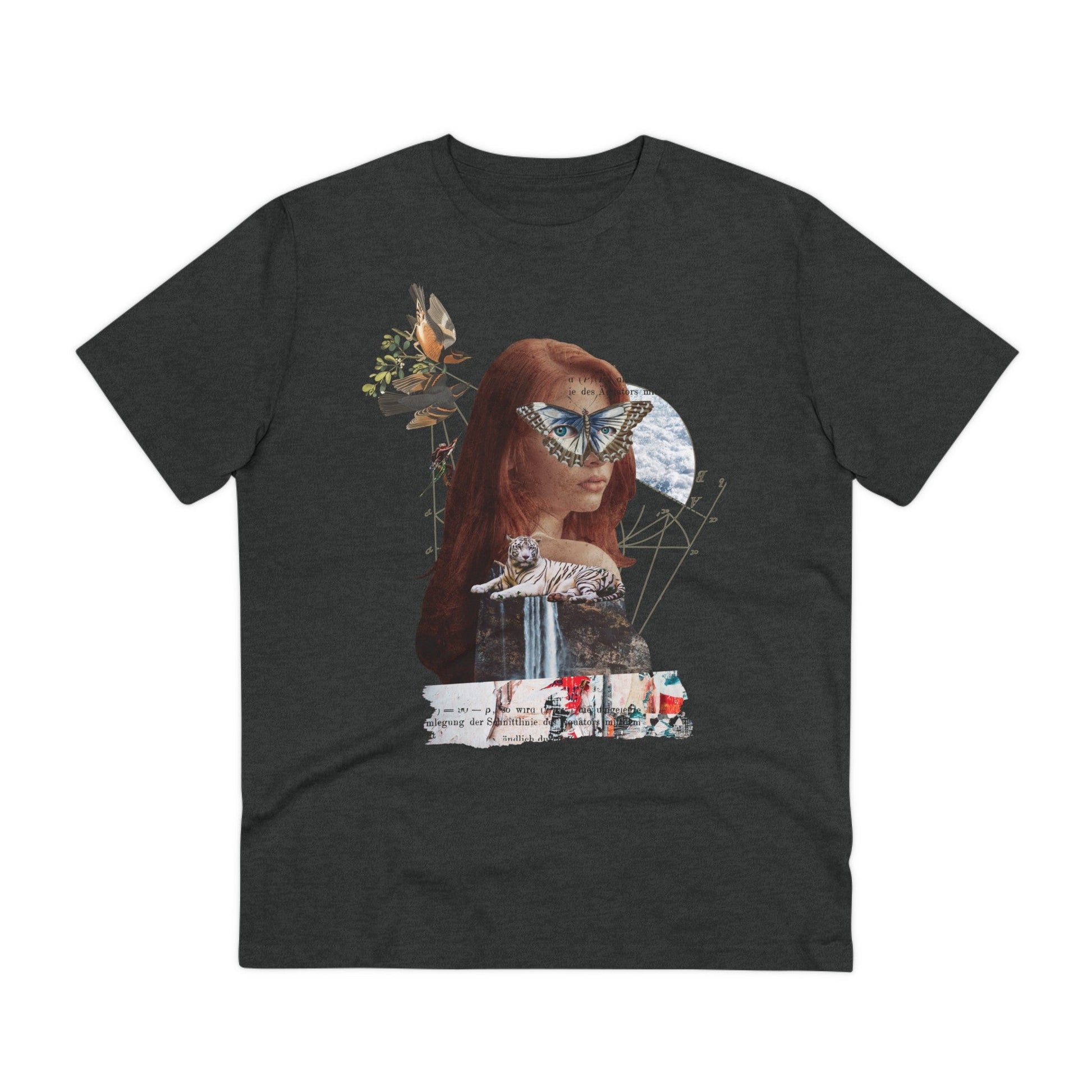 Printify T-Shirt Dark Heather Grey / 2XS Gothic Butterfly Woman - Streetwear - King Breaker - Front Design