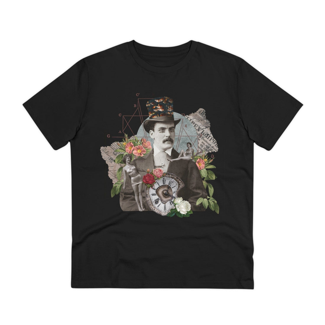 Printify T-Shirt Black / 2XS Gothic Man Clock - Streetwear - King Breaker - Front Design