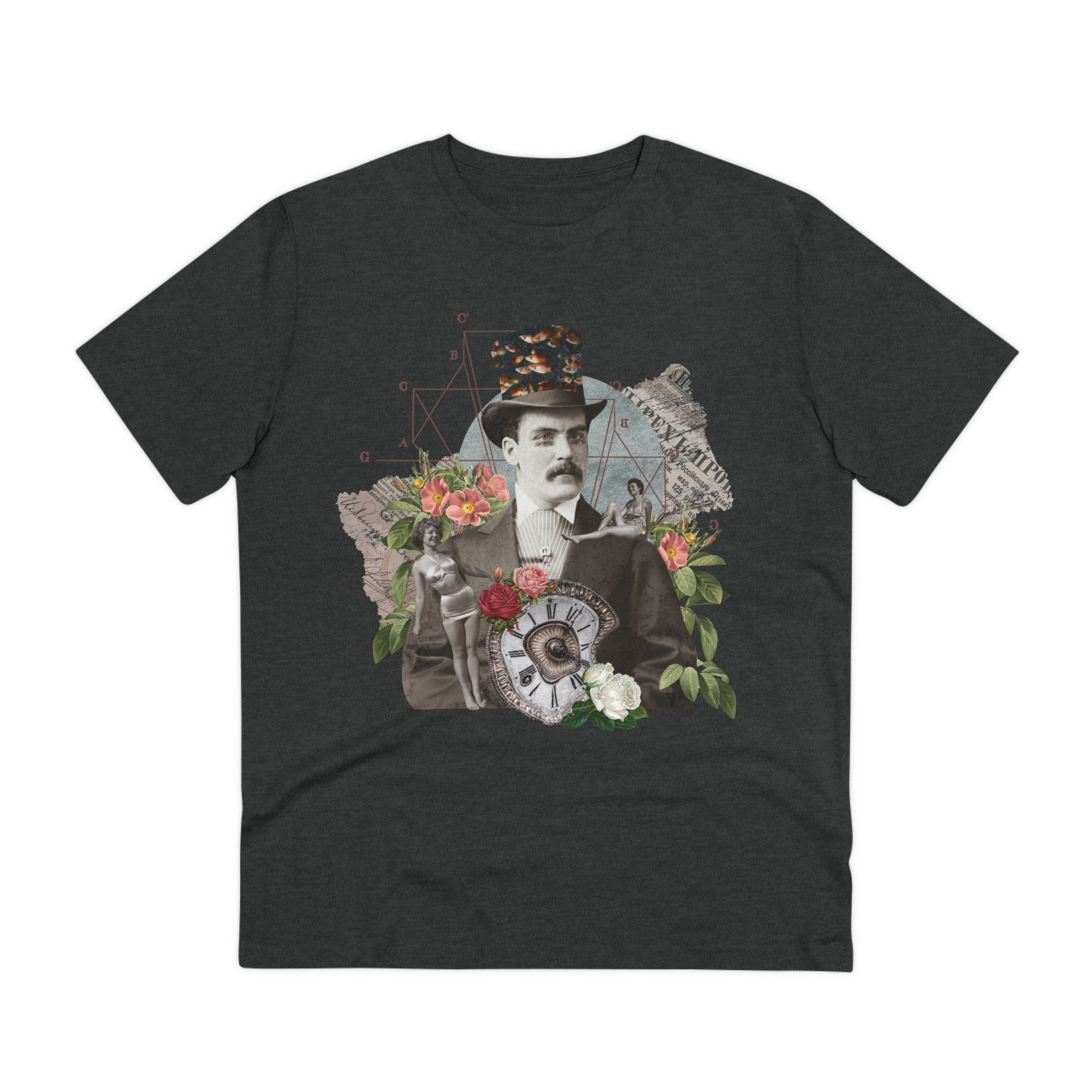 Printify T-Shirt Dark Heather Grey / 2XS Gothic Man Clock - Streetwear - King Breaker - Front Design