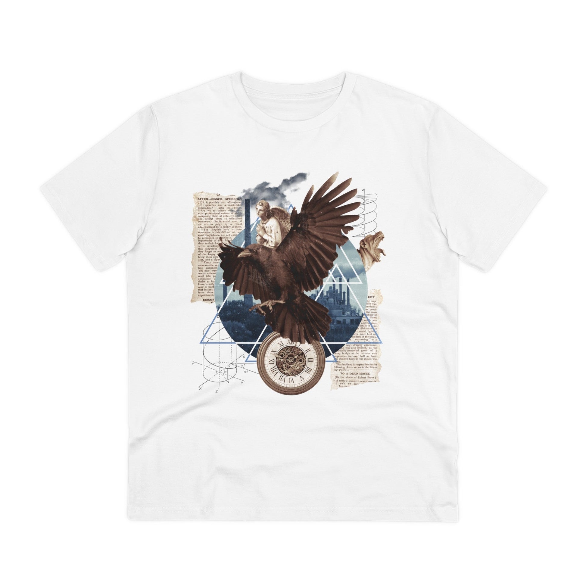 Printify T-Shirt White / 2XS Gothic Raven - Streetwear - King Breaker - Front Design
