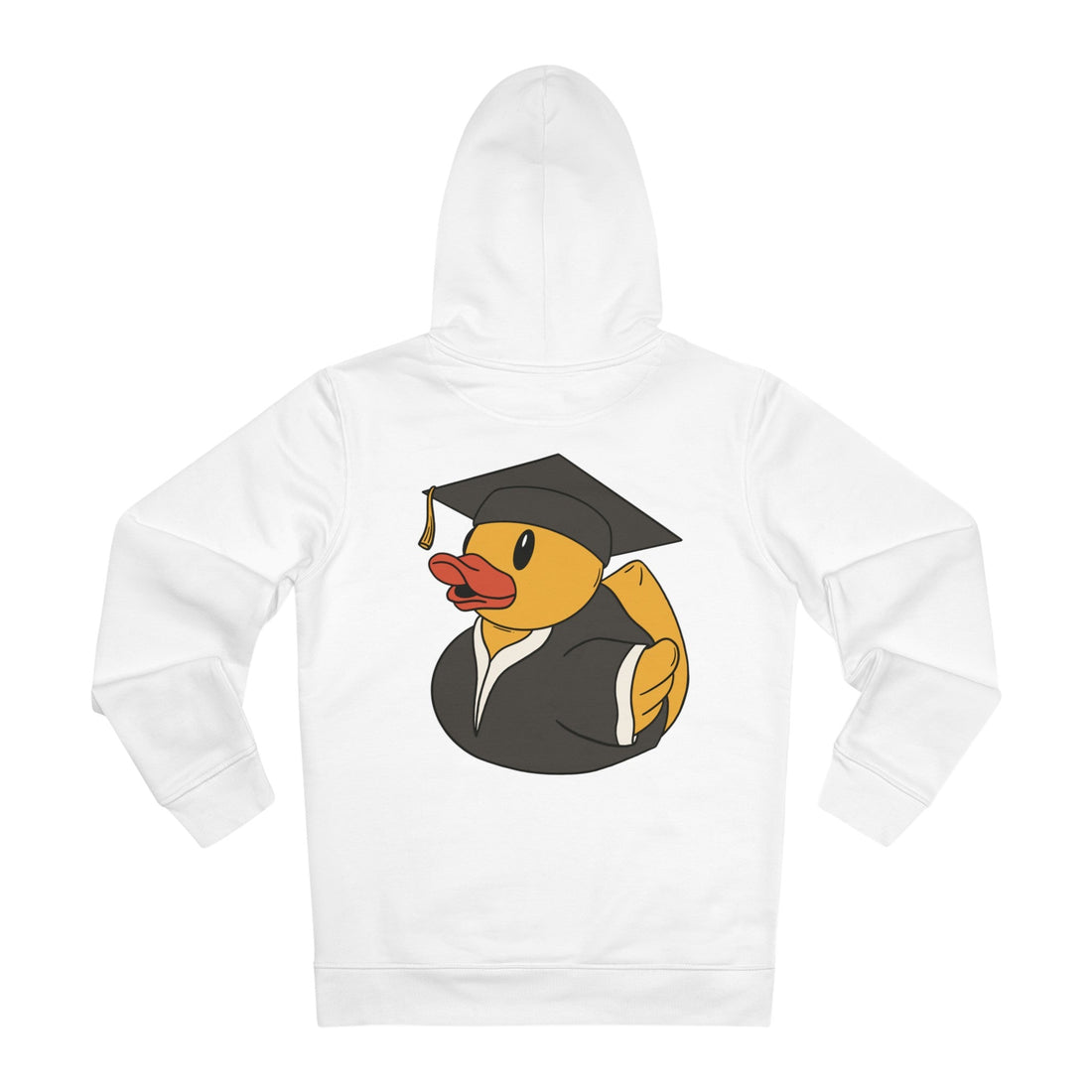 Printify Hoodie White / S Graduation - Rubber Duck - Hoodie - Back Design