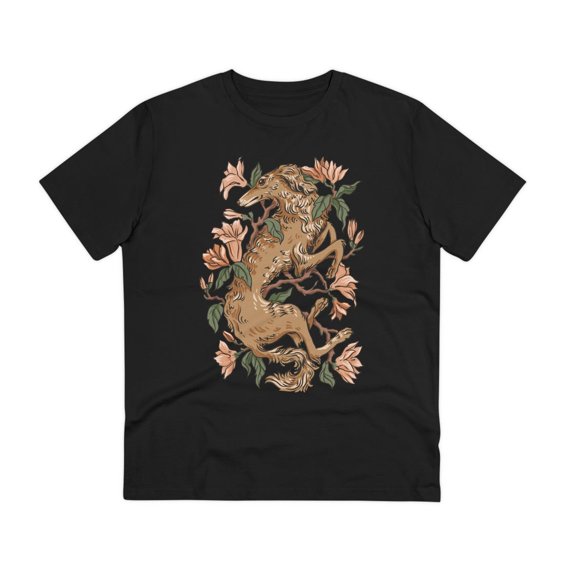Printify T-Shirt Black / 2XS Greyhound - Animals in Nature - Front Design