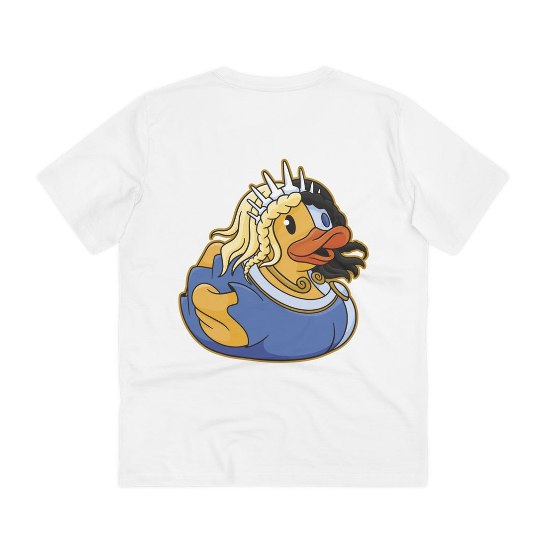 Printify T-Shirt White / 2XS Half Blonde - Rubber Duck - Back Design