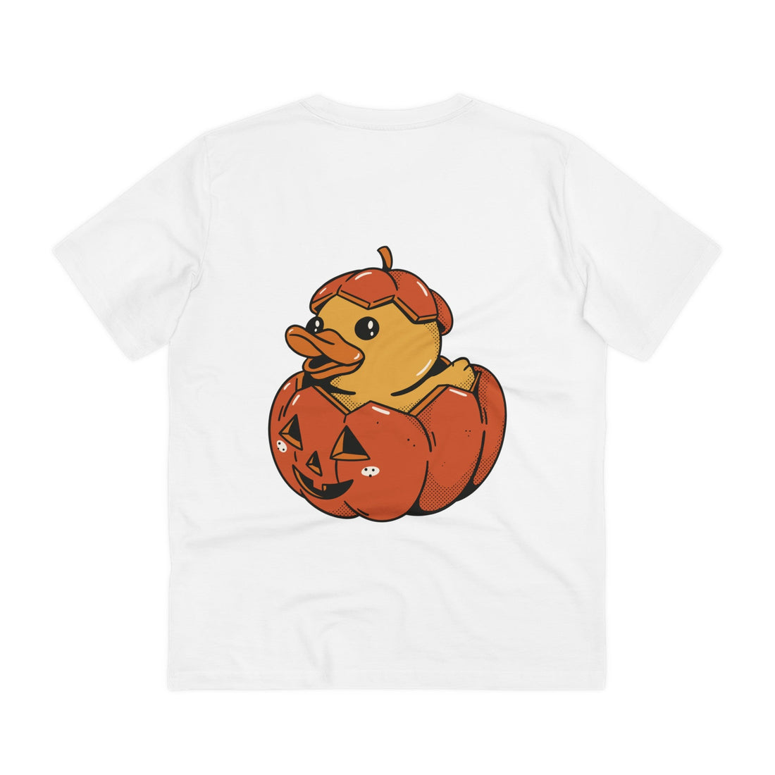 Printify T-Shirt White / 2XS Halloween - Rubber Duck - Back Design