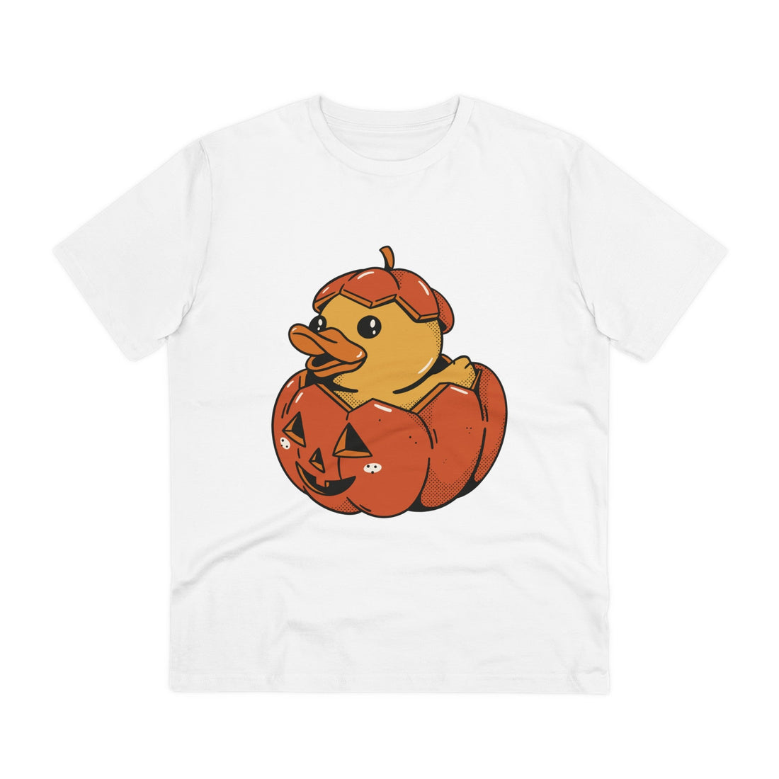 Printify T-Shirt White / 2XS Halloween - Rubber Duck - Front Design