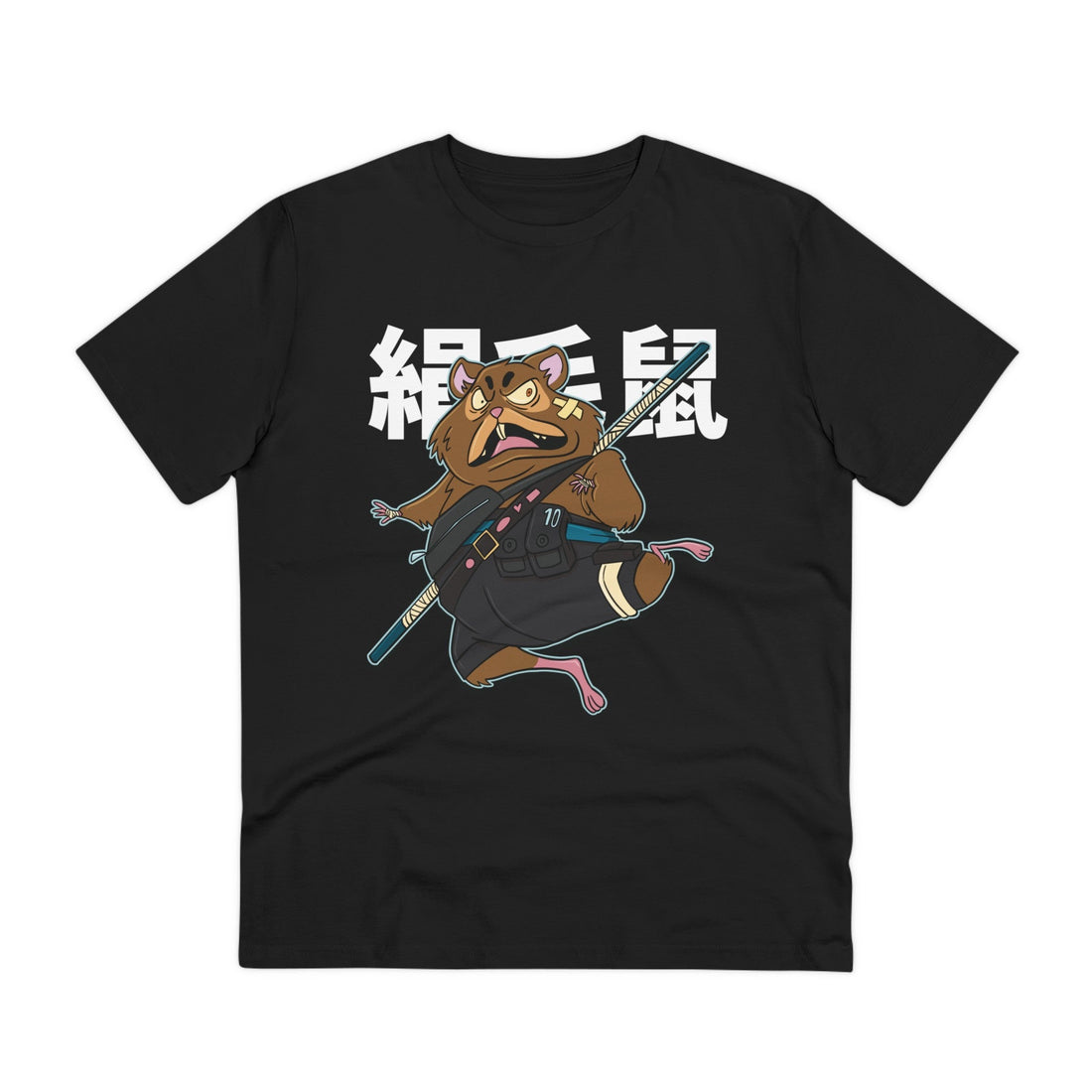 Printify T-Shirt Black / 2XS Hamster - Warrior Animals - Front Design