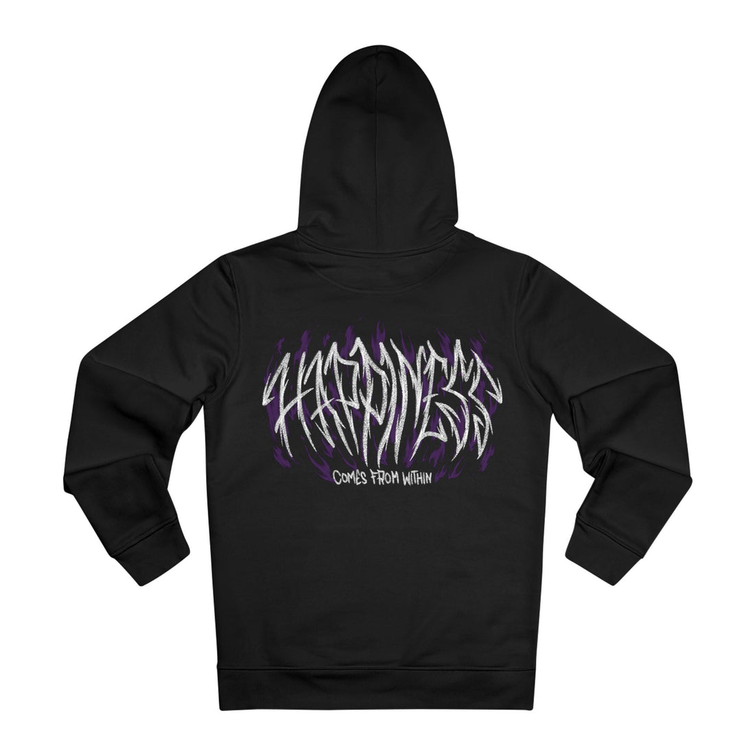 Printify Hoodie Black / M Happiness comes form within - Streetwear - I´m Fine - Hoodie - Back Design