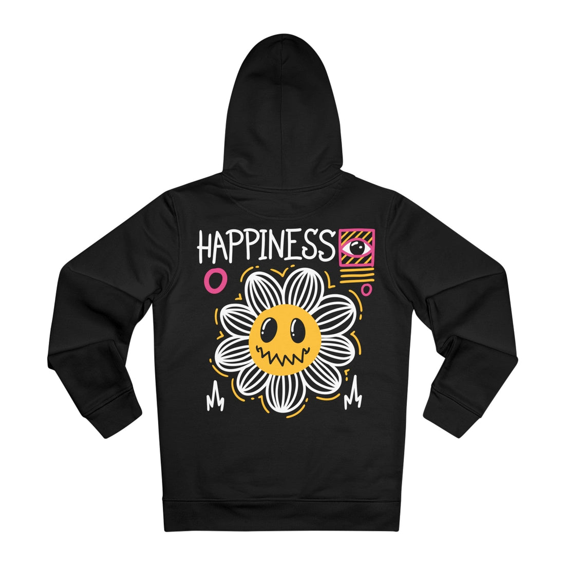 Printify Hoodie Black / 2XL Happiness fear - Streetwear - I´m Fine - Hoodie - Back Design