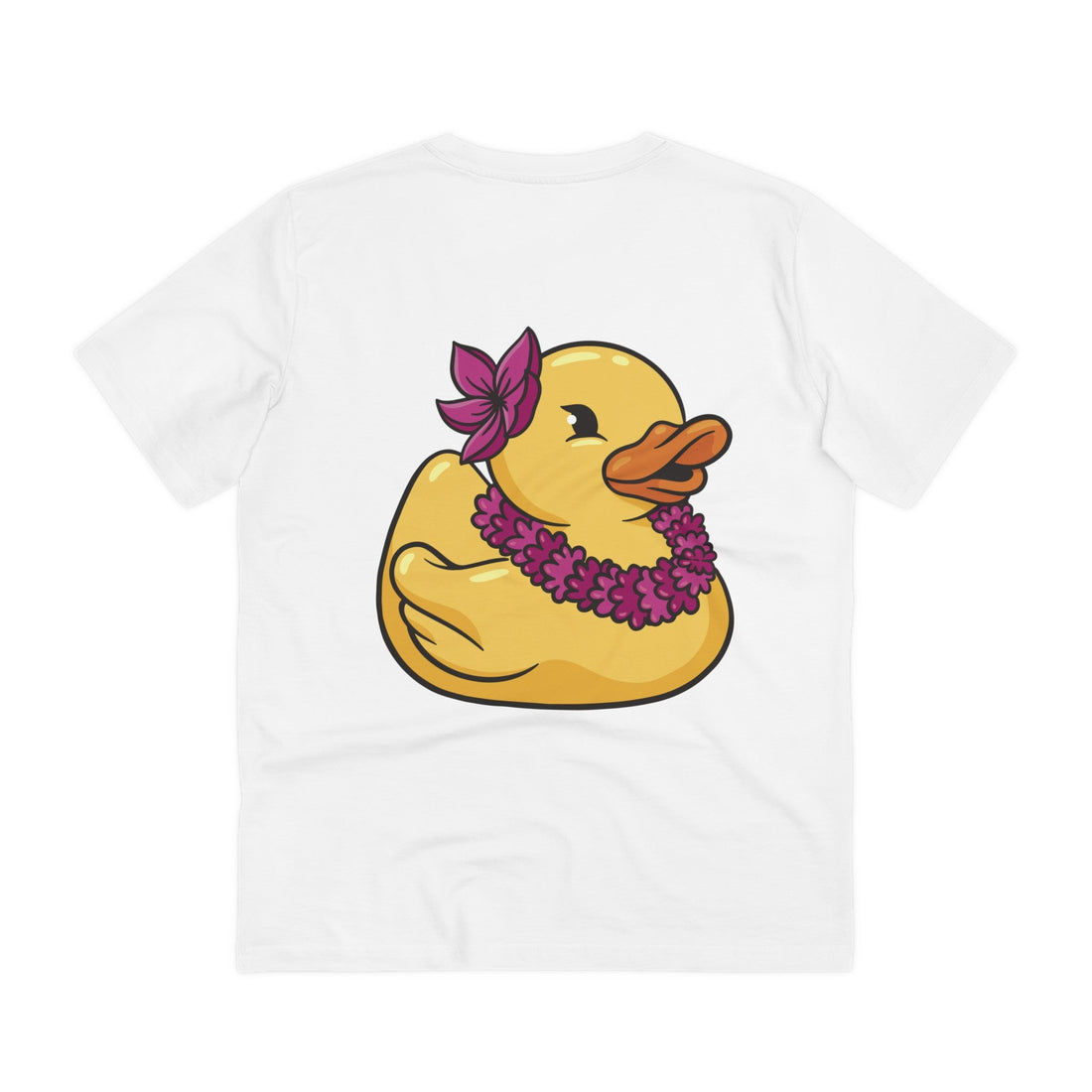 Printify T-Shirt White / 2XS Hawaiian - Rubber Duck - Back Design