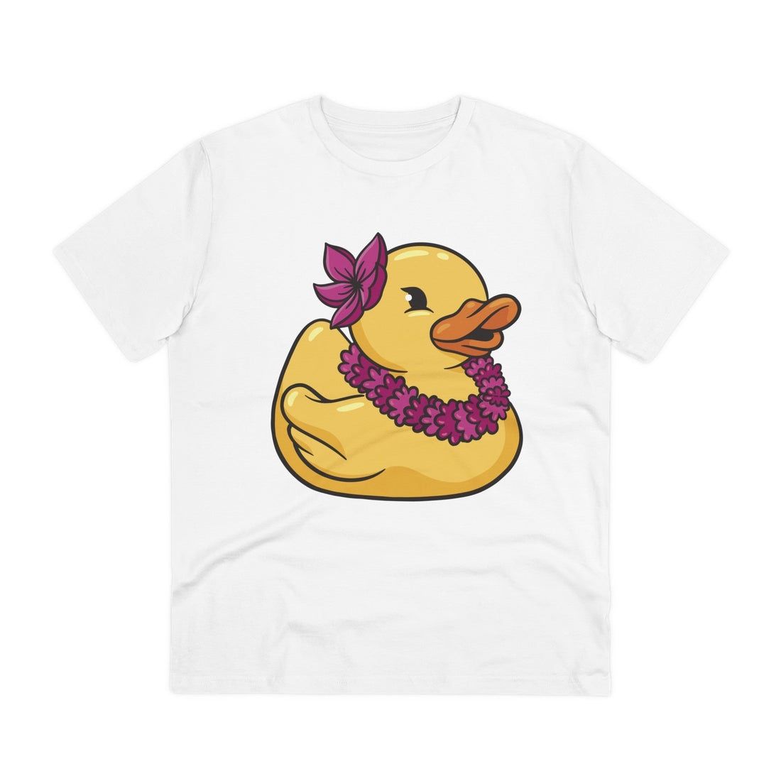 Printify T-Shirt White / 2XS Hawaiian - Rubber Duck - Front Design