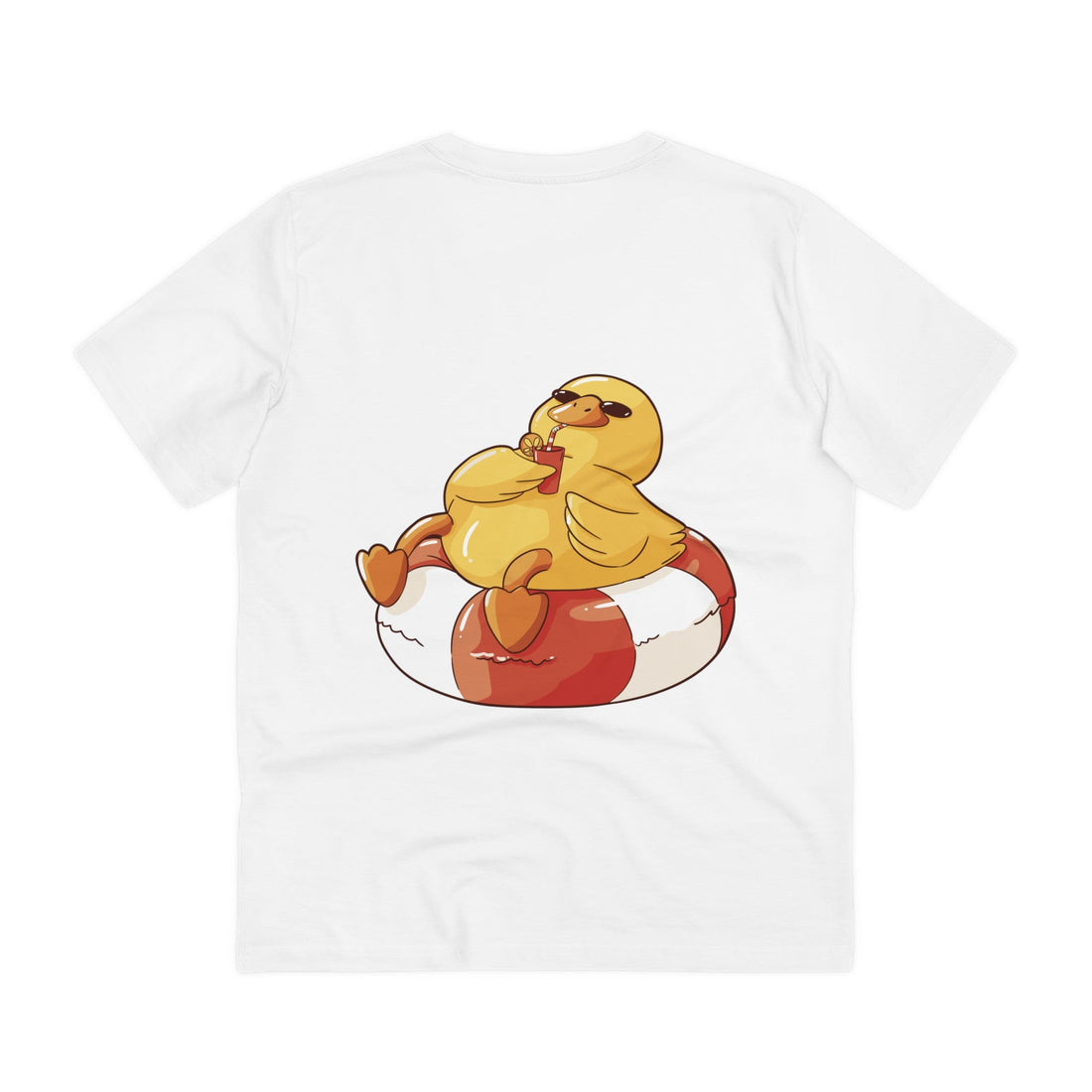 Printify T-Shirt White / 2XS Holiday - Rubber Duck - Back Design