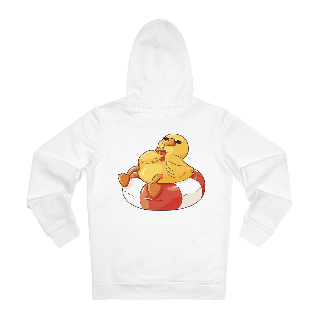 Printify Hoodie White / S Holiday - Rubber Duck - Hoodie - Back Design
