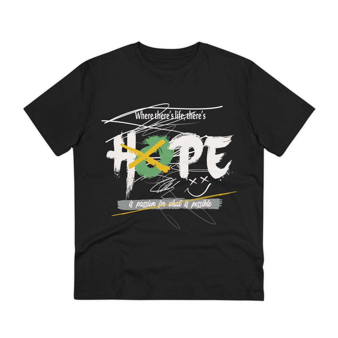 Printify T-Shirt Black / 2XS Hope - Streetwear - Small Masterpieces - Front Design