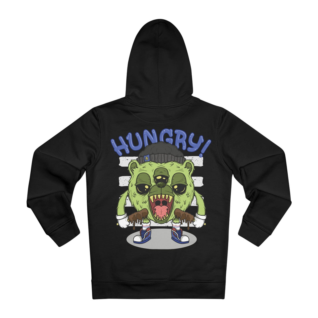 Printify Hoodie Black / 2XL Hungry Bear - Streetwear - I´m Fine - Hoodie - Back Design