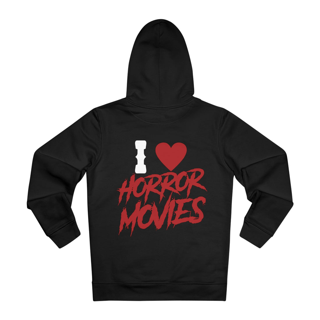 Printify Hoodie Black / M I love Horror Movies - Film Parodie - Hoodie - Back Design