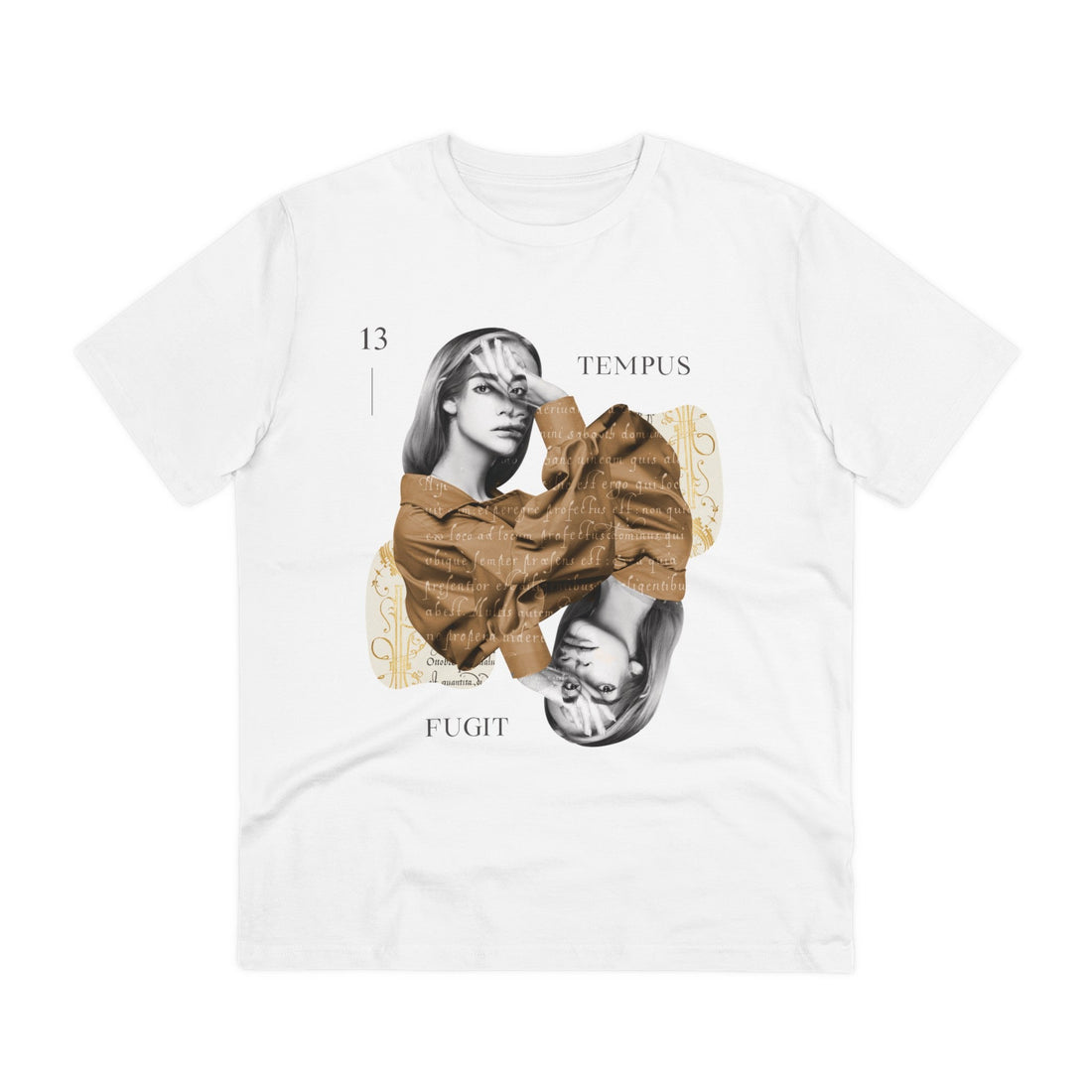 Printify T-Shirt White / 2XS Infinite Time - Modern Collage - Front Design