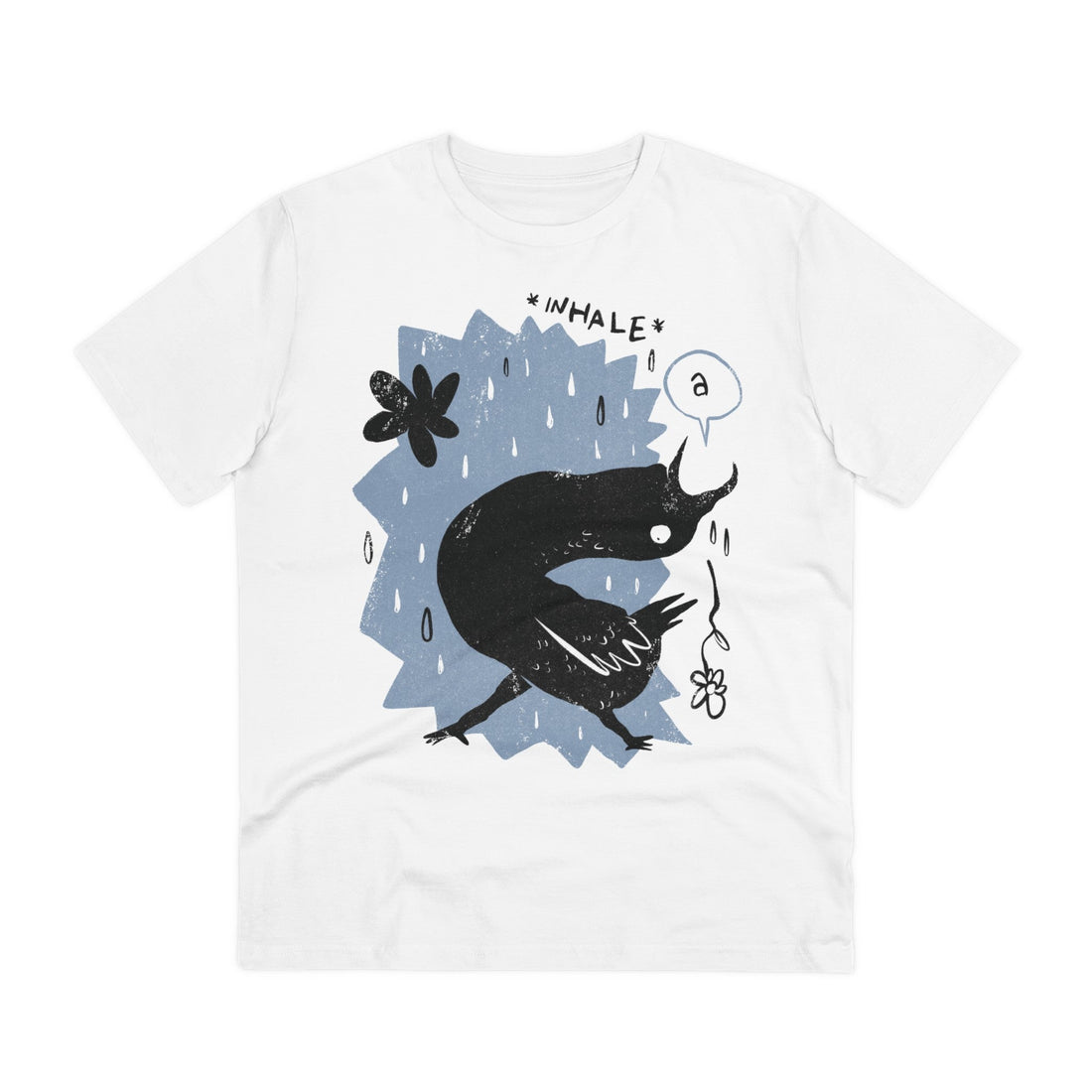 Printify T-Shirt White / 2XS Inhale - Moody Birds - Front Design