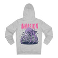 Printify Hoodie Heather Grey / S Invasion Alien - Streetwear - I´m Fine - Hoodie - Back Design