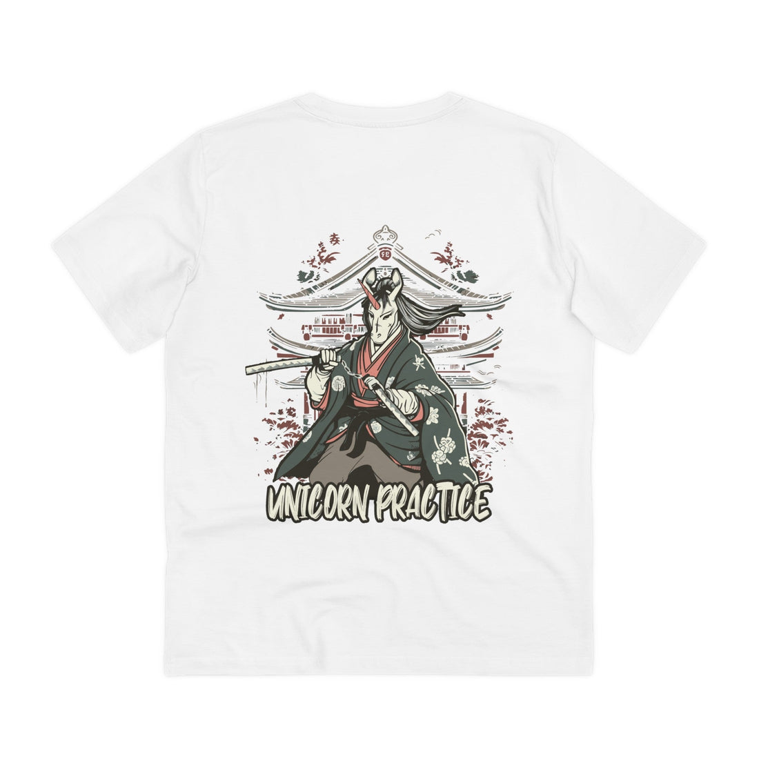 Printify T-Shirt White / 2XS Japan Unicorn Practice - Unicorn World - Back Design