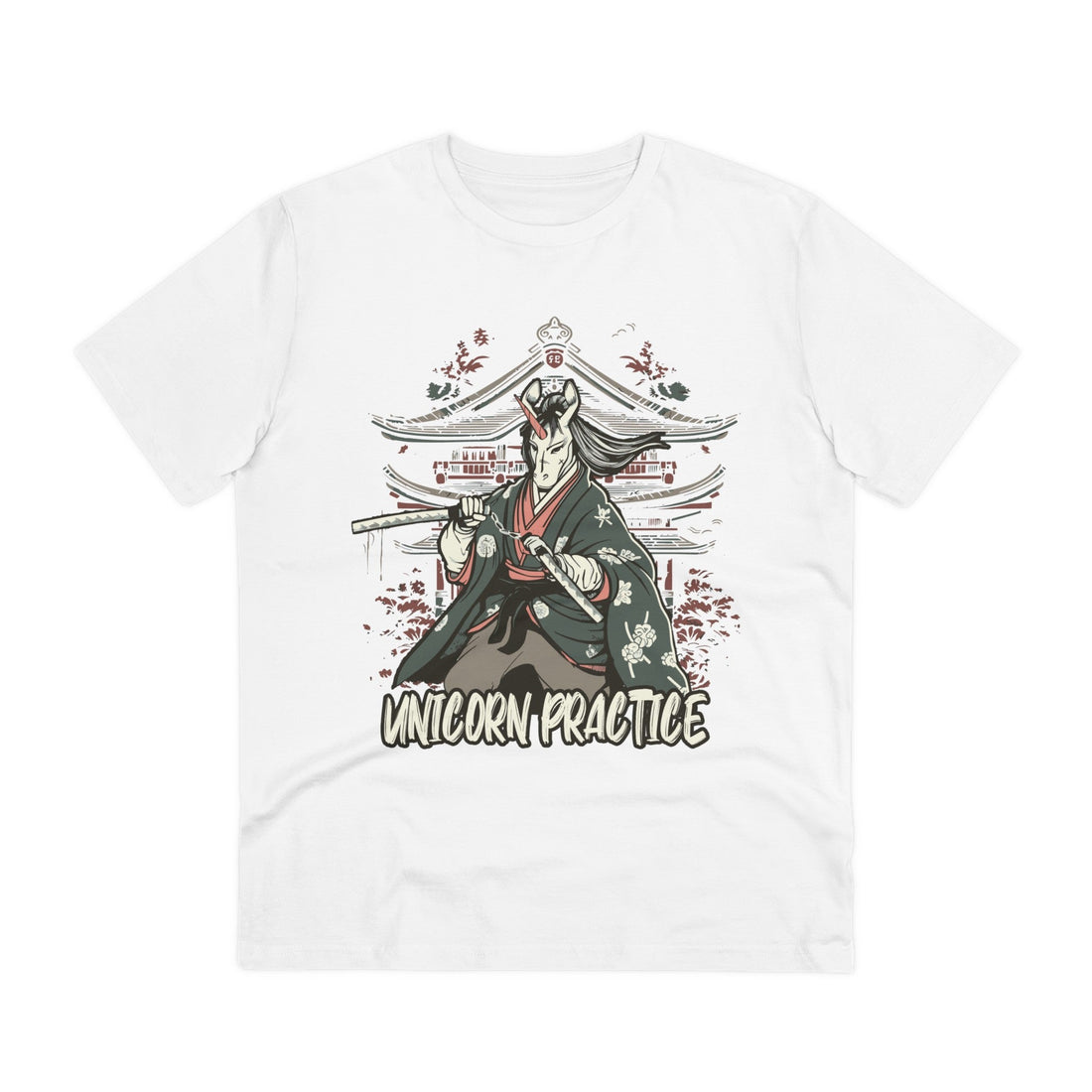 Printify T-Shirt White / 2XS Japan Unicorn Practice - Unicorn World - Front Design