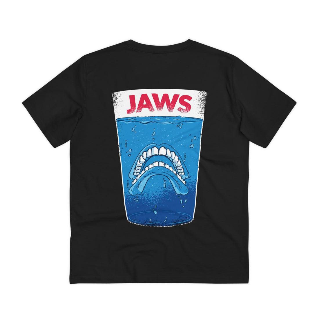 Printify T-Shirt Black / 2XS Jaws Teeth - Film Parodie - Back Design