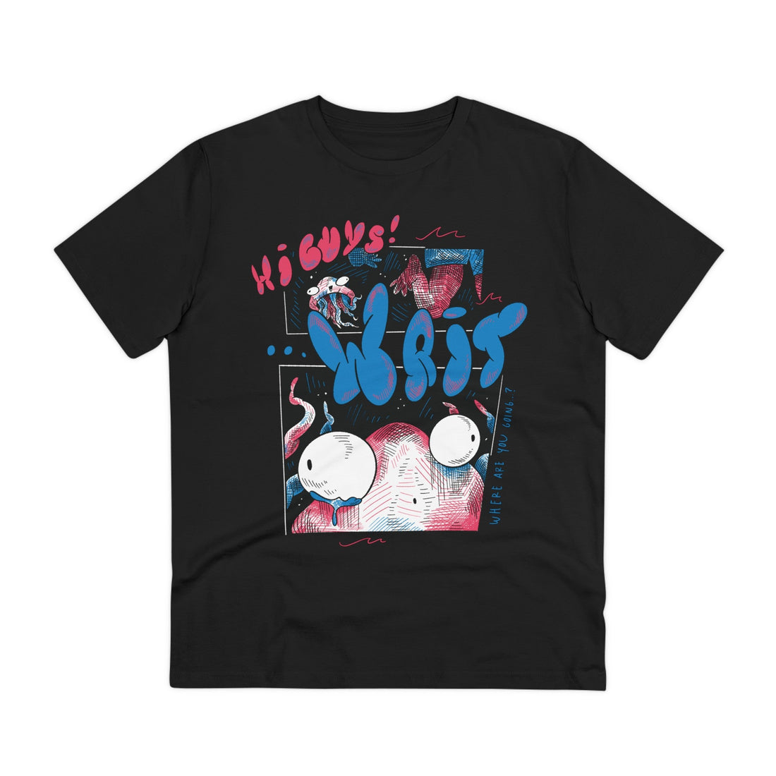 Printify T-Shirt Black / 2XS Jellyfish - Sea Creatures - Front Design