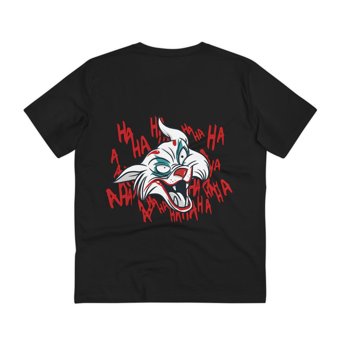 Printify T-Shirt Black / 2XS Joker Cat - Film Parodie - Back Design