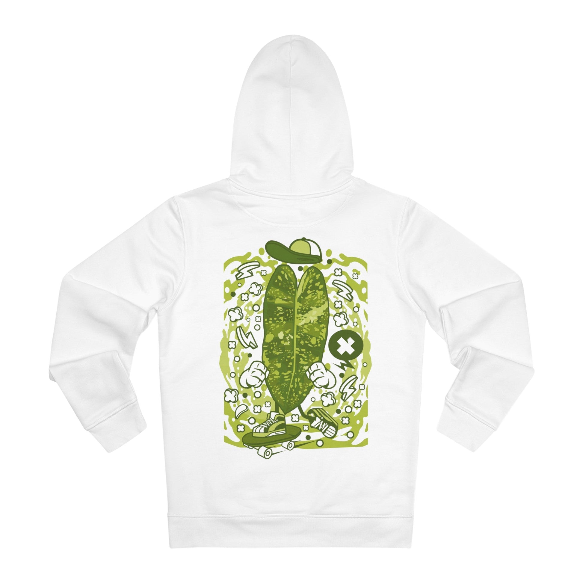 Printify Hoodie White / S Jose Buono - Cartoon Plants - Hoodie - Back Design