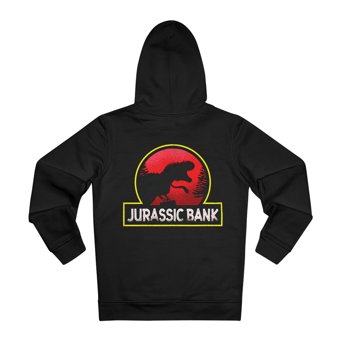 Printify Hoodie Black / M Jurassic Bank - Film Parodie - Hoodie - Back Design