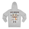 Printify Hoodie Heather Grey / S Just Breathe Smoking - Streetwear - I´m Fine - Hoodie - Back Design