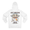 Printify Hoodie White / S Just Breathe Smoking - Streetwear - I´m Fine - Hoodie - Back Design