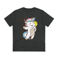 Printify T-Shirt Dark Heather Grey / 2XS Kawaii Unicorn - Unicorn World - Front Design