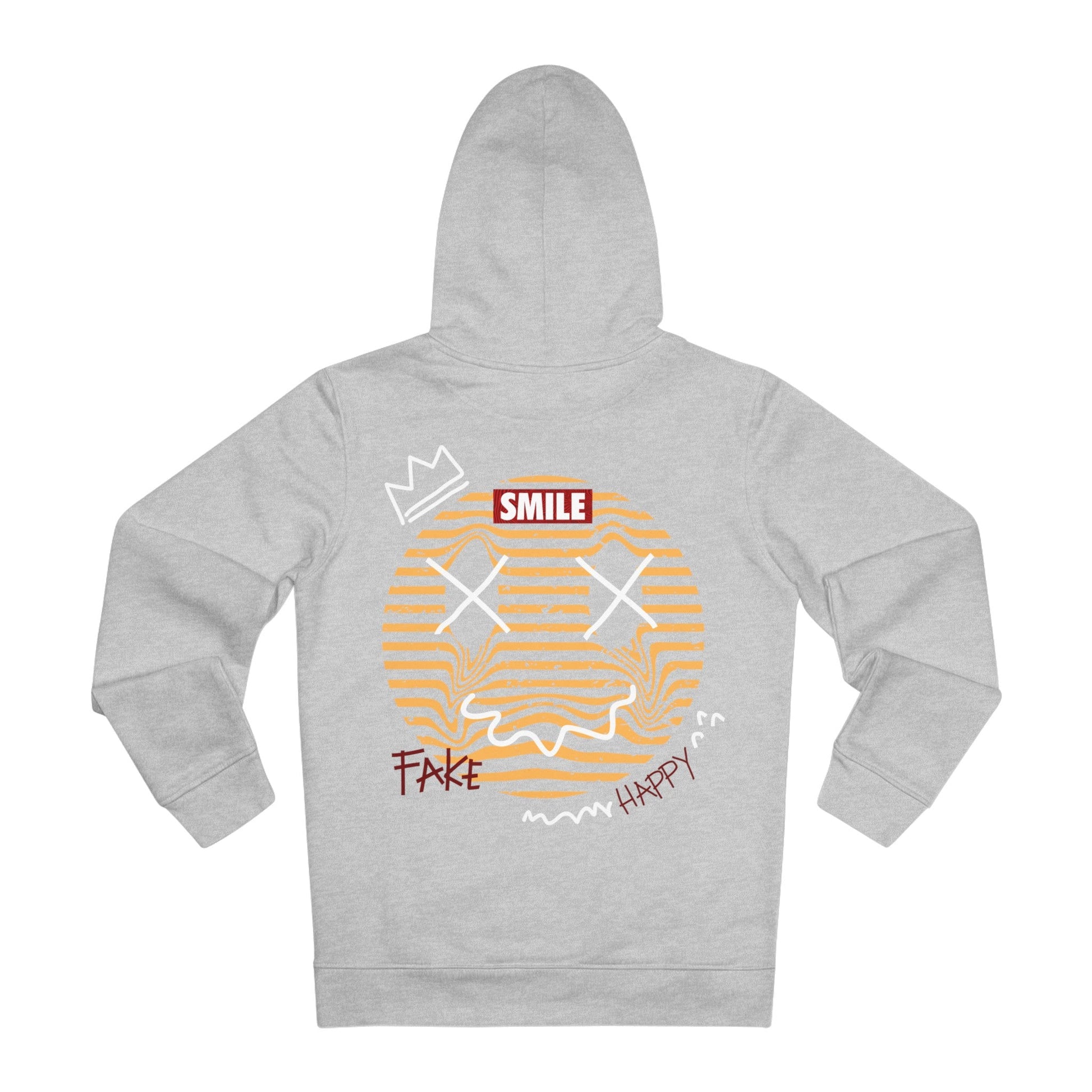 Printify Hoodie Heather Grey / S Keep Smile - Streetwear - I´m Fine - Hoodie - Back Design