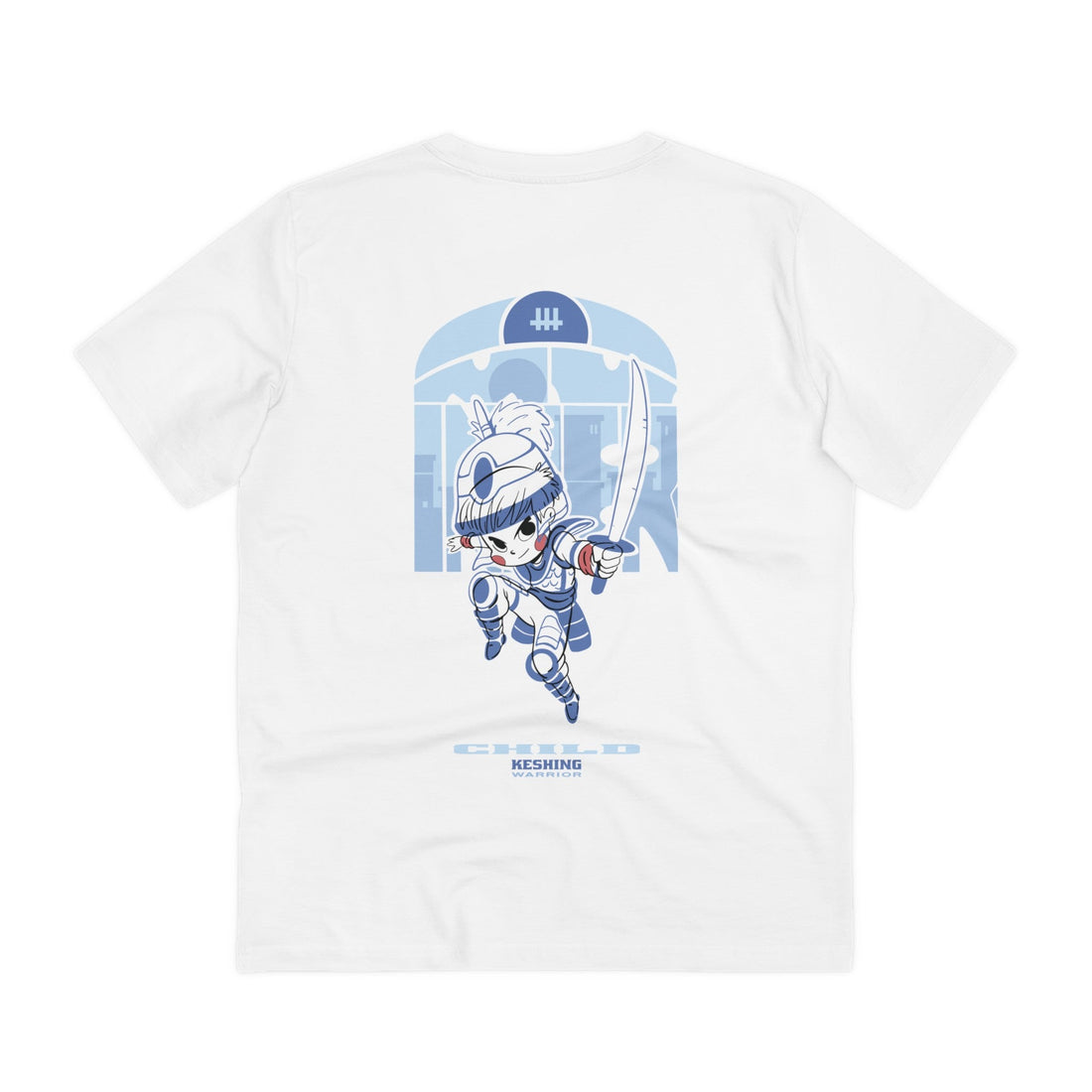 Printify T-Shirt White / 2XS Keshing Warrior Child - Warrior Kids - Back Design