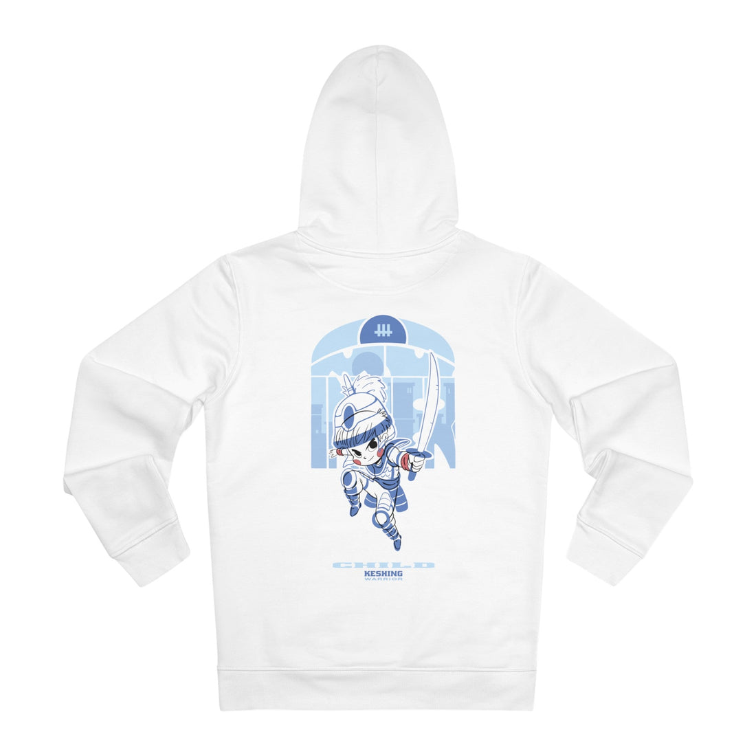 Printify Hoodie White / S Keshing Warrior Child - Warrior Kids - Hoodie - Back Design